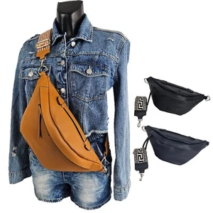 Bauchtasche Umhängetasche Italy Kunstleder Hüfttasche Crossbody-Bag Designe #01 - Bild 1 von 19