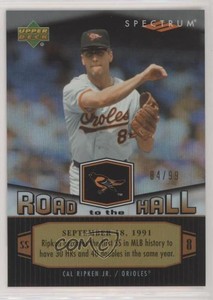2007 Upper Deck Spectrum Road to the Hall Gold /99 Cal Ripken Jr #CR55 HOF