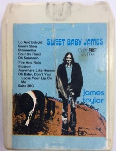 Sweet Baby James 8 Track Tape James Taylor ElectronicsRecycled - Picture 1 of 9