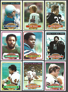 1980 Topps Football Card Complete Set (528) - NM  Phiil Simms RC Lester Hayes RC