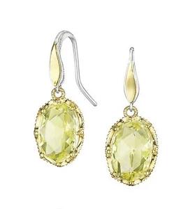 $640 Tacori SE103Y07 18K Sterling Silver Canary Aretes Wommen NWT Holiday GIFT - Imagen 1 de 5