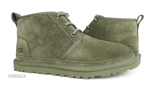 UGG Neumel Burnt Olive Suede Fur Shoes Womens Size 7 NIB 