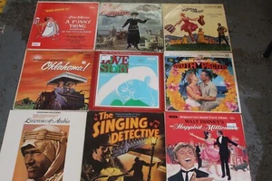 9 X Job Lot Bundle of MUSICAL FILM SOUNDTRACK Music 12' Vinyl LP Records - V50 - Picture 1 of 5