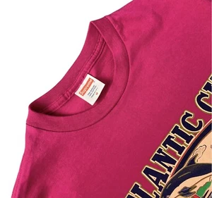 SUPREME T-Shirt Atlantic City NJ 100% Cotton Women’s M Pink Dolphin MADE in USA - Picture 1 of 13