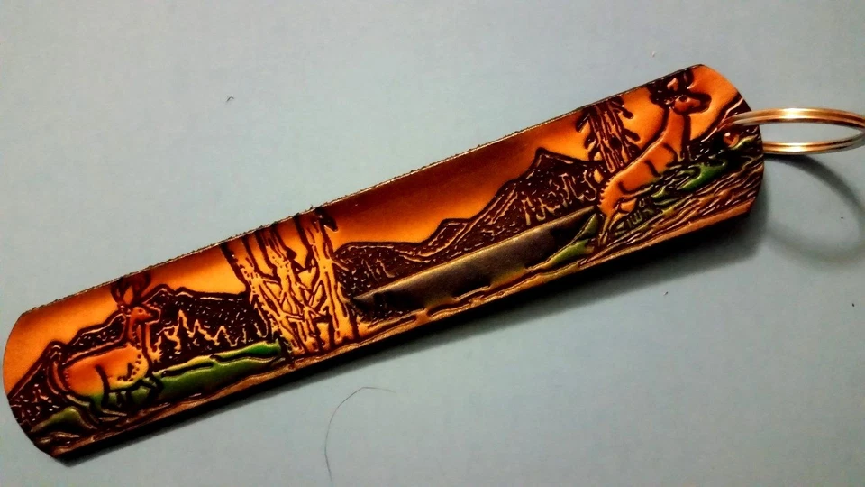 DEER SCENE "JUMBO" 优质真皮钥匙包 - 全新!  — 第 1/1 张图片