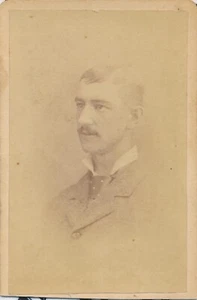 CDV Antique Photo Carte de Visite Portrait Man Miller Witmer Photographic Car - Picture 1 of 5