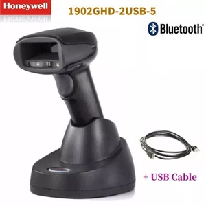 Honeywell Xenon 1902GHD-2USB-5 Bluetooth 2D Barcode Scanner With USB Cable Base - Afbeelding 1 van 5