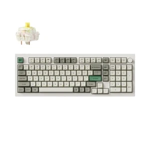 Keychron Q5 Max QMK Clavier mécanique sans fil, QWERTY US, Q5M-P4, Banane - Photo 1/6