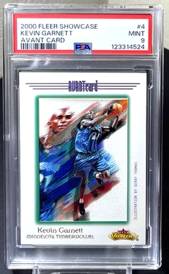 ( /201 ) Kevin Garnett 2000-01 Fleer Showcase Avant Card Wolves PSA 9 HOF Rare - Image 1 of 2