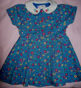 Niña Pequeña: Vintage 1997 GYMBOREE "Fall Frolic" Línea: VESTIDO Floral Etiqueta Arco Iris - Imagen 1 de 5