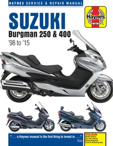 Suzuki Burgman 250 & 400 (98 - 15) Haynes Repair Manual (Paperback) - Picture 1 of 6