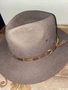 Akubra Exeter Pure Felt Hat Western Rodeo Made In Australia 57 - Picture 1 of 9