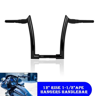 12'' Rise Rise Ape Hangers Handlebar For Honda Shadow VT600C Foto 1 de 4