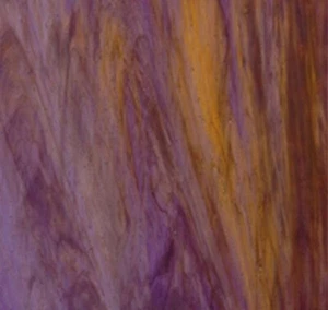 8 x 10 in Violett Medium Bernstein & Weiß Wispy Opal Wissmach Buntglasscheibe - Bild 1 von 4