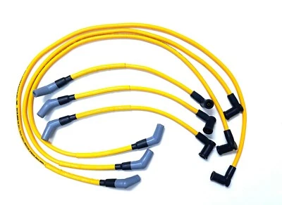 Mustang 01-04 3.8 V6 High Performance 10 mm Yellow Spark Plug Wire Set 98228Y - Изображение 1 из 2