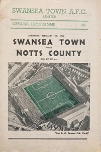 Swansea v Notts County Div 2 1955/56 - Picture 1 of 2