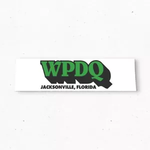 WPDQ Jacksonville Bumper Sticker - Florida Vintage Style - Radio Decal 70s 80s - Bild 1 von 4