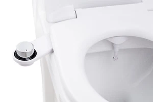 Dusch WC Aufsatz Bidet Taharet Toilette Taharat Intimdusche BisBro Deluxe Chrome - Picture 1 of 5
