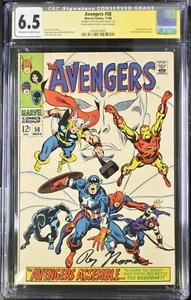 Marvel Avengers #58 CGC 6.5 Conserved Roy Thomas Signature Series - Bild 1 von 2
