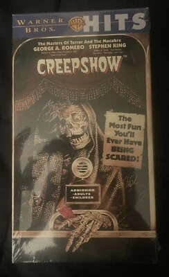 1982 / 1998 Warner Bros Hits Creepshow VHS Stepehen King Factory Sealed Foto 1 de 4