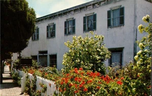 Postcard Chrome Stevenson House Historic Monument Front View Monterey CA PC554 - Picture 1 of 2