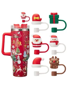 Tappo copri cannuccia silicone per Stanley Tumbler Cup Topper coperchio a prova di fuoriuscita - Foto 1 di 18
