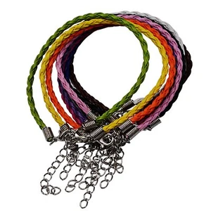 Wholesale Bracelets Assorted Lot Faux Leather Braided Jewelry Supplies BULK 50pc - Picture 1 of 1