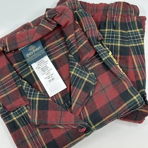 Harry Potter HOGWARTS Plaid Flannel Pajama SMALL 2 Piece Set PB Teen NWT - Picture 1 of 5