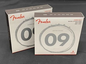 PAQUETE DE 6 Cuerdas de Guitarra Eléctrica Ligera FENDER 250L ~ NUEVOS JUEGOS .09-.42 - Imagen 1 de 8