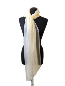 Lovely Banana Colour Silky fabric Very Large Scarf 70"x 35" - Picture 1 of 7