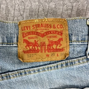 Vintage Levi's 527 Jeans Light Wash Bootcut Denim Pants Classic Fit 29/30X30 - Picture 1 of 15