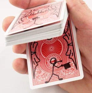Cartoon 2 Magia Truco Jugar Cartas Mazo Dibujos Dibujos Volteados Marca de Erga - Imagen 1 de 6