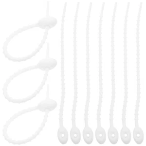 20 Pcs Silikonkrawatte Reisen Sicherheitskabel Klare Reißverschlüsse - Afbeelding 1 van 12