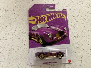 Hot Wheels Shelby Cobra 427 S/C Purple Yellow HW Roadsters HOH54 4/6 - Picture 1 of 9