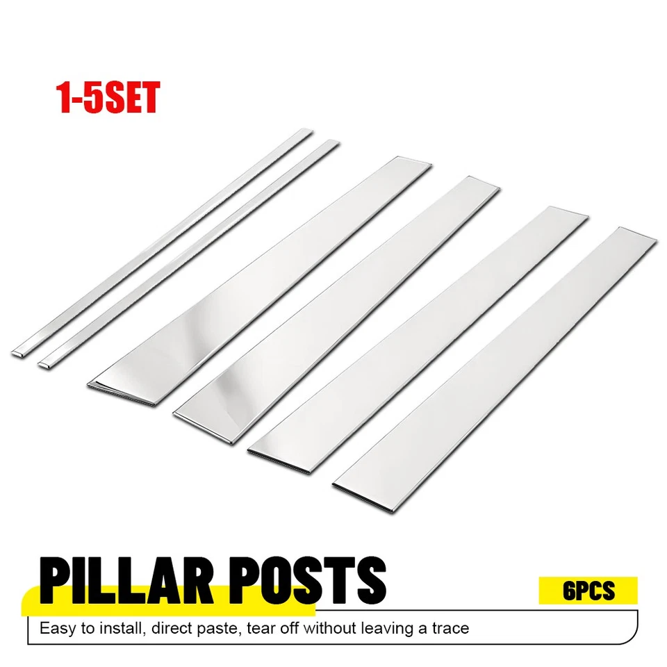 Хромированная отделка стоек дверей 6-30x подходит для Lincoln Navigator 97-17 годов выпуска подходит для Expedition - Изображение 1 из 4