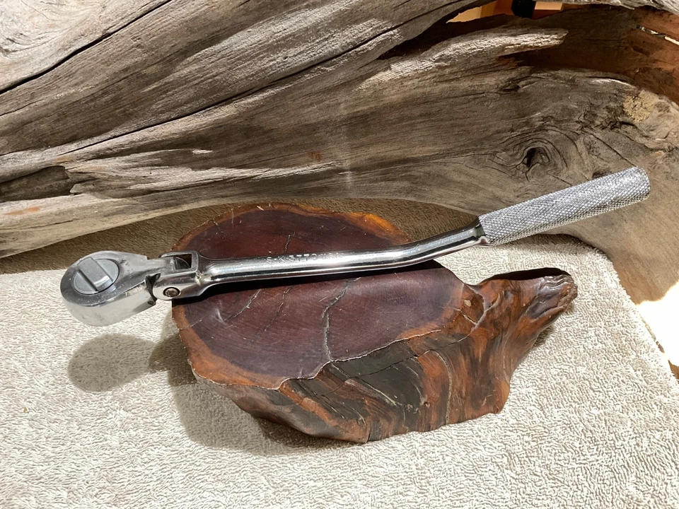 Usado Hecho en EE. UU. S_K 3770 3/8 Unidad Flex Cabezal Desplazado Ajuste Trinquete Foto 1 de 4