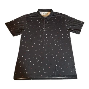 Polo RSVLTS Star Wars "Stay On Target" nero/grigio scuro taglia 2XL - Foto 1 di 9