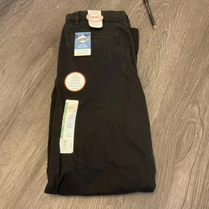 Wonder Nation Boys' School Uniform Stretch Chino Pants, Size 10 Husky Adjustable - Picture 1 of 5