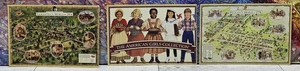 Pleasant Company Postcards American Girl Collection Samantha  & Felicity Map 3pc - Picture 1 of 5