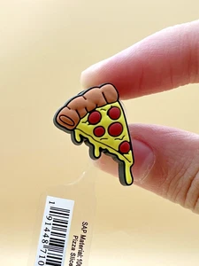 Crocs Jibbitz Collection Shoes Charms - Pizza Slice - NEW w/o Tag Rare Pizza - Picture 1 of 14