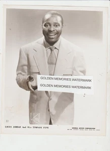 LOUIS JORDAN ARCADE EXHIBIT CARD FILE 8X10 PHOTO RECORDING ARTISTS SET 1961 - Picture 1 of 2