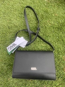 KARL LAGERFELD K/STONE SHOULDERBAG A999 BLACK - Picture 1 of 1