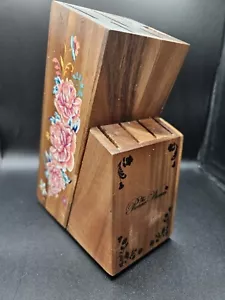 Pioneer Woman Wood Knife Block (Block Only) - Picture 1 of 5