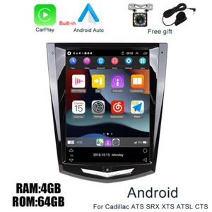 64GB Android Car GPS Radio BT Navigation Wifi Carplay For Cadillac ATS SRX XTS - Picture 1 of 23