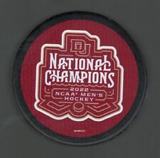 2022 DENVER PIONEERS NCAA FROZEN FOUR NATIONAL CHAMPIONS PUCK Team style - #A4L
