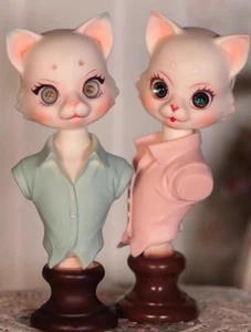 1/6 BJD Doll Cat Head -Free Face Make UP+Free Eyes - Picture 1 of 6