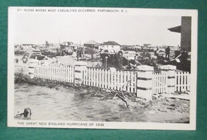 Nachlassverkauf ~ Vintage Postkarte - New England Hurrikan von 1938, Portsmouth, R.I. - Bild 1 von 2