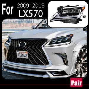 For Lexus LX570 2009-15 LED DRL Headlight Assembly Sequential Start up Animation - Picture 1 of 13