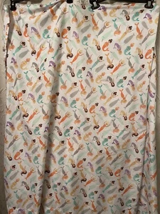 Pillowfort full size flat & fitted sheet microfiber cute mermaids soft - Picture 1 of 7
