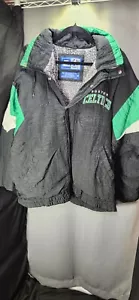 STARTER BOSTON CELTICS VINTAGE HOODED JACKET SIZE MEDIUM - Picture 1 of 9